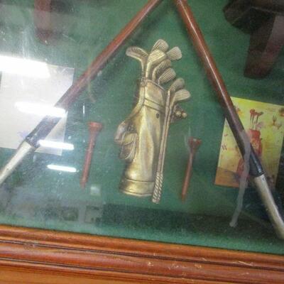 Lot 100 -  Vintage Hice Golf Club Shadowbox