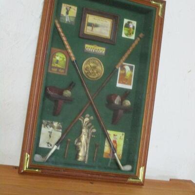 Lot 100 -  Vintage Hice Golf Club Shadowbox