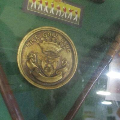 Lot 100 -  Vintage Hice Golf Club Shadowbox