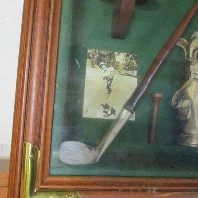 Lot 100 -  Vintage Hice Golf Club Shadowbox