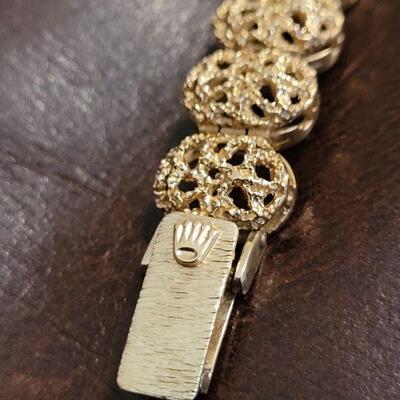 Lot #99: RARE ROLEX Ladies 14k Solid Gold Case and Bracelet Manual Wind Dress Watch TESTED A+