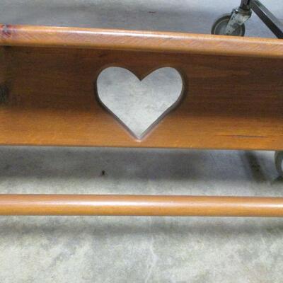 Lot 104 - Large Heart Designed Quilt Shelf 