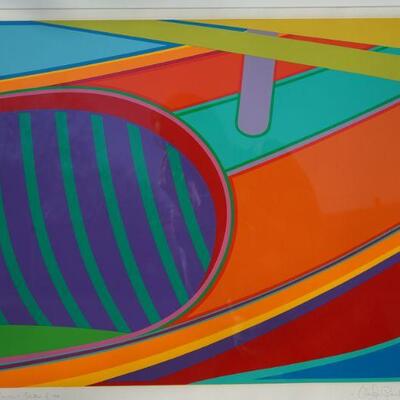 CLAYTON POND SERIOGRAPH OF 17 COLORS ABSTRACT 