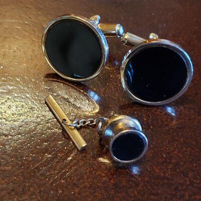 Lot 110: 2 Sets of Cufflinks & Tie Pins