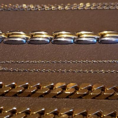 Lot 115: Necklaces, Watch, and Bracelets lot