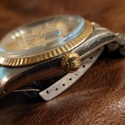 Lot 117: Vintage 1970's/80's ROLEX Automatic Oyster Perpetual DATEJUST w/ 14k Gold Fluted Bezel & Original JUBILEE Bracelet...