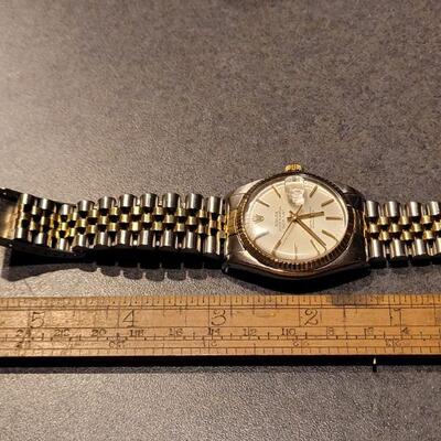 Lot 117: Vintage 1970's/80's ROLEX Automatic Oyster Perpetual DATEJUST w/ 14k Gold Fluted Bezel & Original JUBILEE Bracelet...