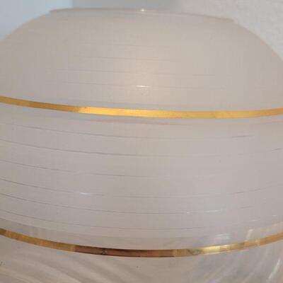 Lot #131: Vintage ABSTRACT Art Glass Container Mid Century Modern 