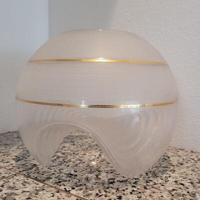 Lot #131: Vintage ABSTRACT Art Glass Container Mid Century Modern 