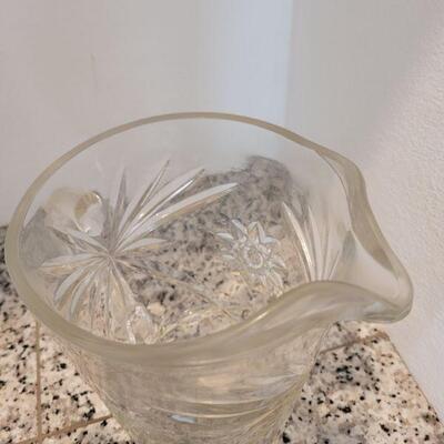 Lot #132: (2) Vintage Glass Beverage Pitchers