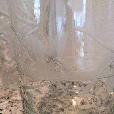 Lot #132: (2) Vintage Glass Beverage Pitchers