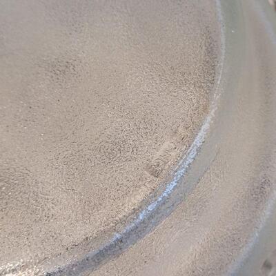 Lot #133: (2) Vintage Large Glass Decorative Bowls (1 from FRANCE)