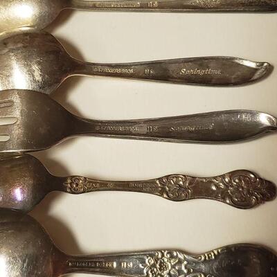 Lot #138: Assorted Collection of Children's  Utensils (Silverplate)