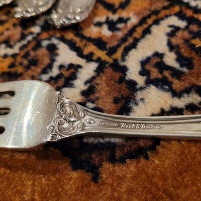 Lot #139: Vintage STERLING SILVER Reed & Barton BURGUNDY? Dinnerware Set (32 pcs.)