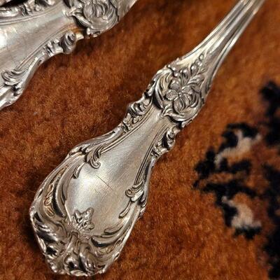 Lot #139: Vintage STERLING SILVER Reed & Barton BURGUNDY? Dinnerware Set (32 pcs.)