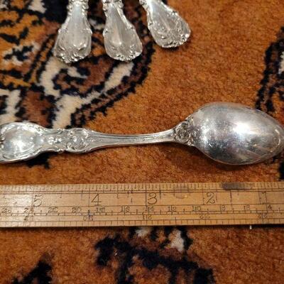 Lot #139: Vintage STERLING SILVER Reed & Barton BURGUNDY? Dinnerware Set (32 pcs.)