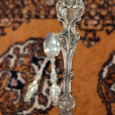 Lot #142: (3) Antique/Vintage Fancy Sterling Silver Spoons - "S" Monogram