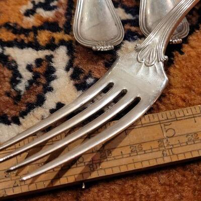 Lot #143: (6) Antique/Vintage Sterling Silver Forks
