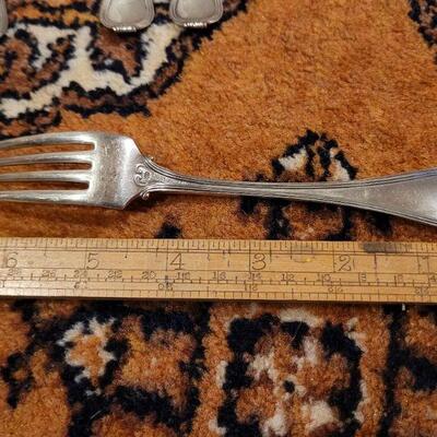 Lot #143: (6) Antique/Vintage Sterling Silver Forks