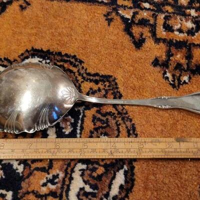 Lot #144: Large Vintage REED & BARTON Silver-plated Serving Spoon