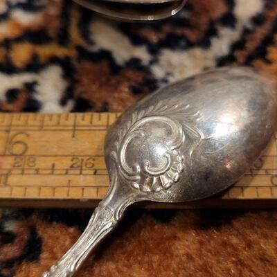 Lot #145: (3) Small Antique/Vintage Fancy Sterling Silver Spoons