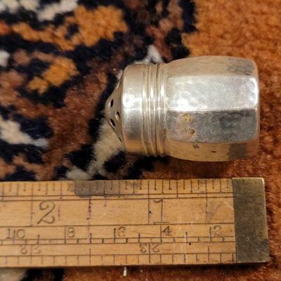 Lot #146: (6) Antique/Vintage Small Sterling Silver Salt and Pepper Shakers