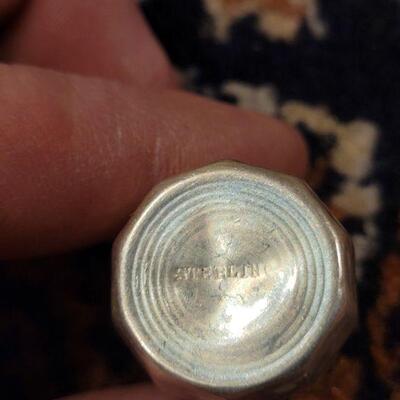 Lot #146: (6) Antique/Vintage Small Sterling Silver Salt and Pepper Shakers