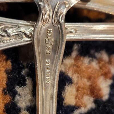 Lot #148: (6) Antique/Vintage Sterling Fancy Silver Spoons