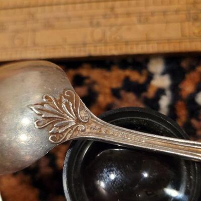 Lot #149: (4) Antique/Vintage Sterling Silver Spoons and Jam Knife