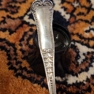 Lot #149: (4) Antique/Vintage Sterling Silver Spoons and Jam Knife