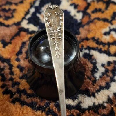 Lot #149: (4) Antique/Vintage Sterling Silver Spoons and Jam Knife