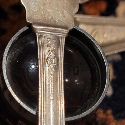 Lot #150: (5) Antique/Vintage Sterling Silver Handle Jam Spread Knives 