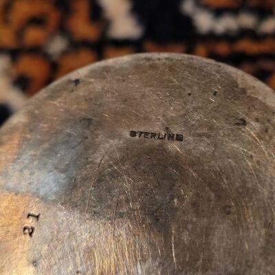 Lot #152: Antique Sterling Silver Baby Cup w/ Handle 