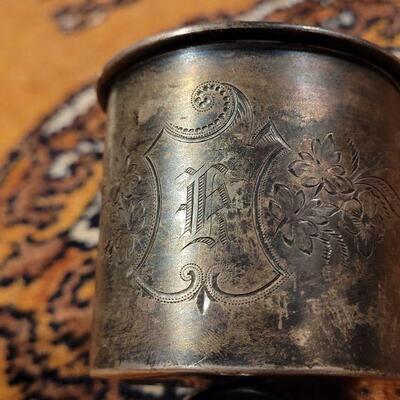 Lot #152: Antique Sterling Silver Baby Cup w/ Handle 