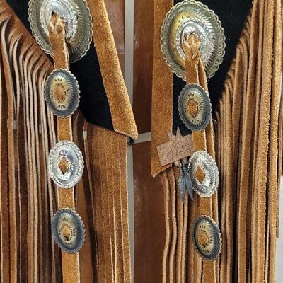 Lot # 155: Vintage Leather Collar w/ Concho Accents