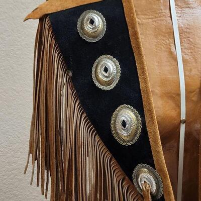 Lot # 155: Vintage Leather Collar w/ Concho Accents