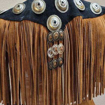 Lot # 155: Vintage Leather Collar w/ Concho Accents