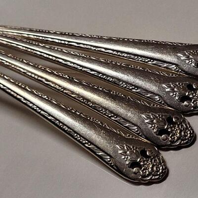 Lot #159: Assorted Vintage Silverplated Flatware (39 pics total)