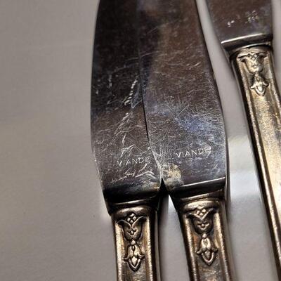 Lot #159: Assorted Vintage Silverplated Flatware (39 pics total)