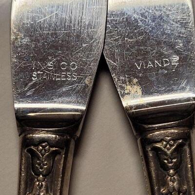 Lot #159: Assorted Vintage Silverplated Flatware (39 pics total)