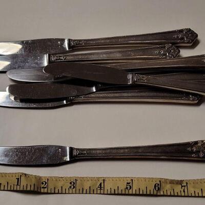 Lot #159: Assorted Vintage Silverplated Flatware (39 pics total)
