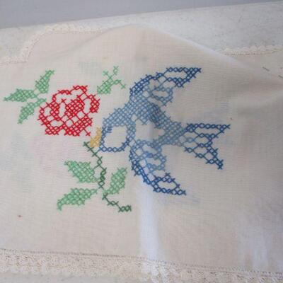 Lot 119 - Embroidered Cloth and ?