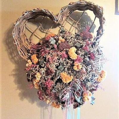 Floral - wicker heart