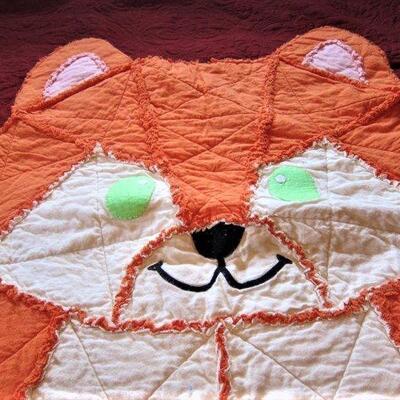 Blanket - fox rag trim