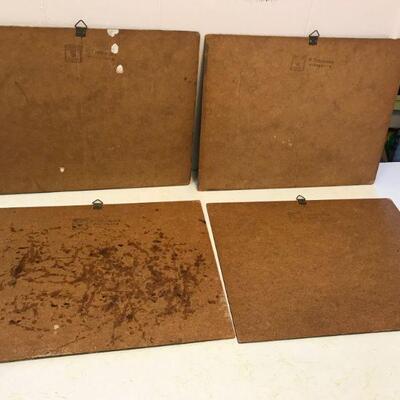 Four Scenic Paintings on Clipboard (15)