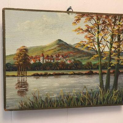 Four Scenic Paintings on Clipboard (15)