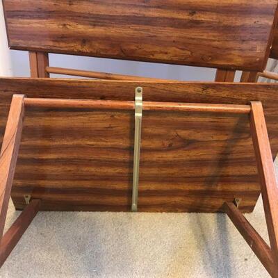 Set of 3 Wood TV Trays (19)