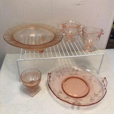 Pink Depression Glass (20)