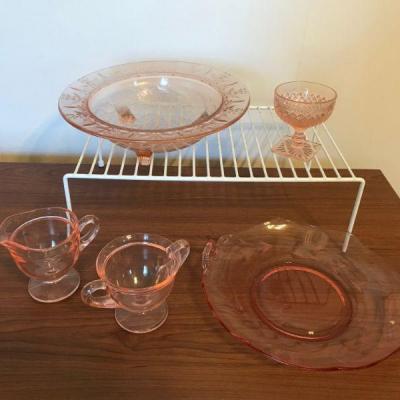 Pink Depression Glass (20)