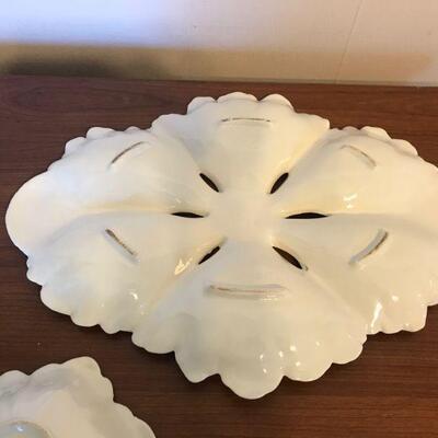 White Ceramic Crudite Vegetable Dip Platter (22)